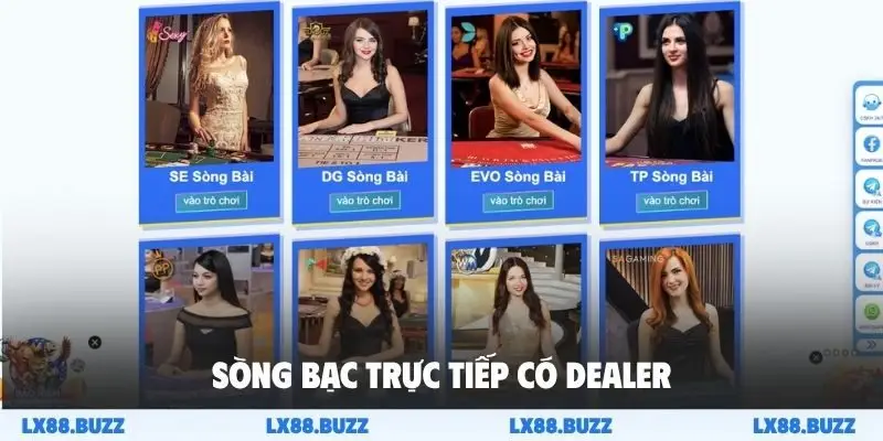 Sòng bạc trực tiếp có dealer