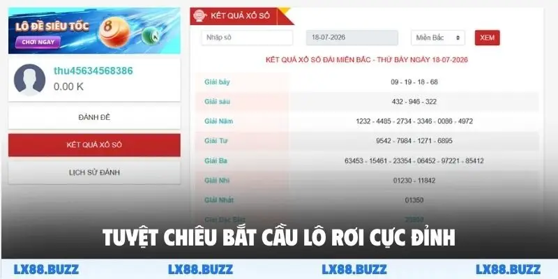 Tuyệt chiêu bắt cầu lô rơi cực đỉnh